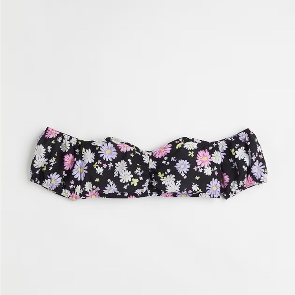 Floral Off-Shoulder Crop Top - Picture 1 of 7